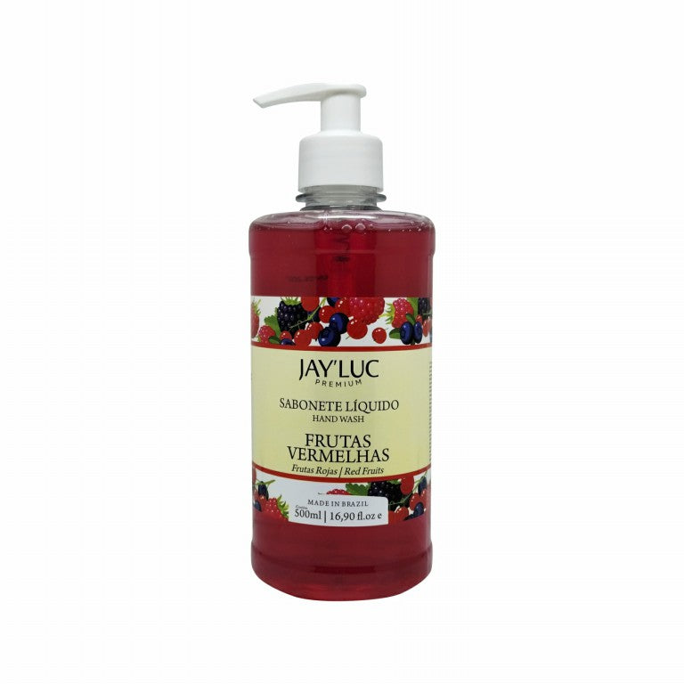 Sabonete Liquido JayLuc 500 ml Frutas Vermelhas C/ Valvula