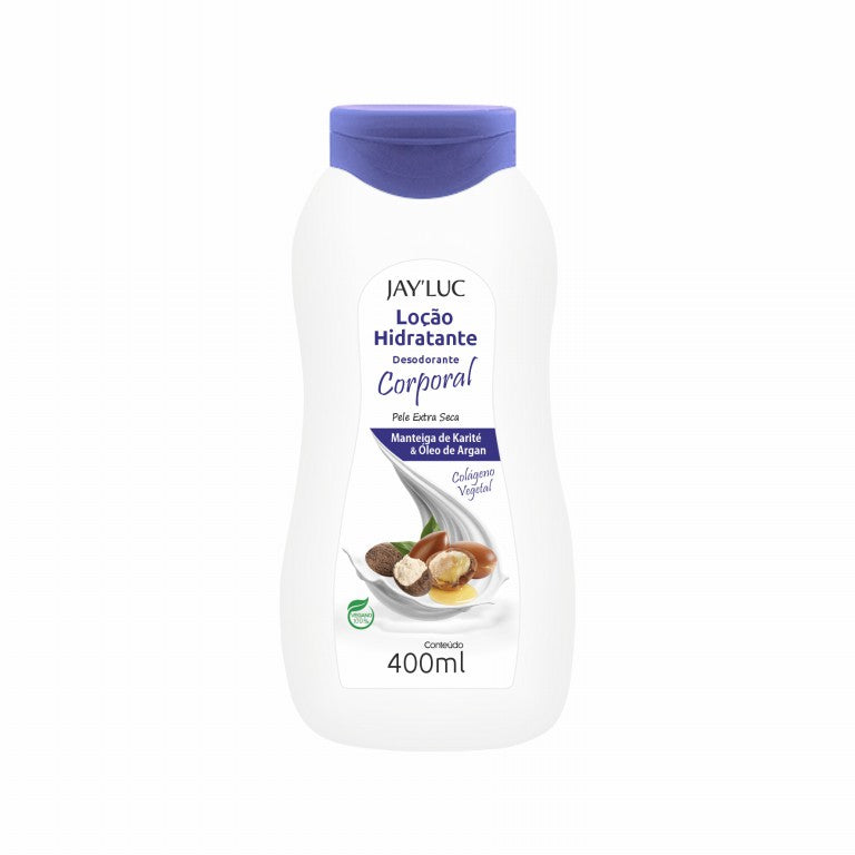 Loção Desod Corporal JayLuc 480 g Manteiga de Karite e Oleo de Argan