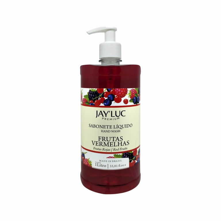 Sabonete Liquido JayLuc Plus 1 L Frutas Vermelhas C/ Valvula