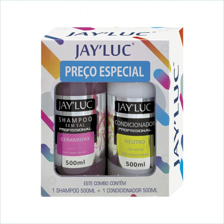 Combo Sh Prof. Ceramidas 500 ml + Cond Prof. Neutro 500 ml Sem Sal