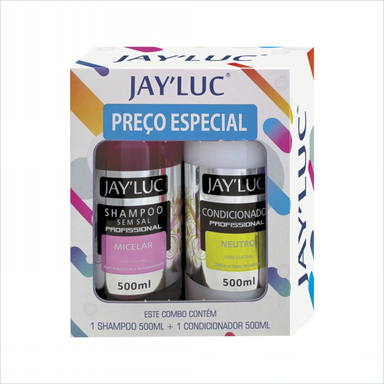 Combo Sh Prof. Micelar 500 ml + Cond Prof. Neutro 500 ml Sem Sal