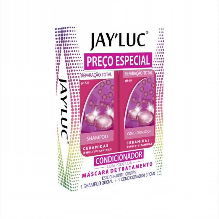 Kit JayLuc Shampoo 300 ml + Cond 300 ml Reparacao Total