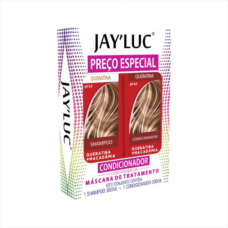 Kit JayLuc Shampoo 300 ml + Cond 300 ml Queratina