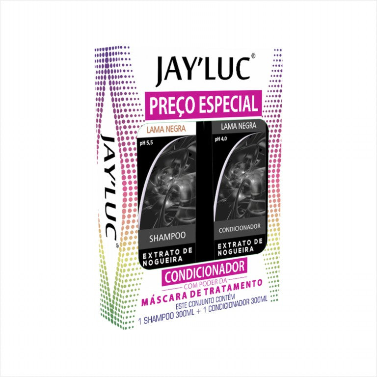 Kit JayLuc Shampoo 300 ml + Cond 300 ml Lama Negra