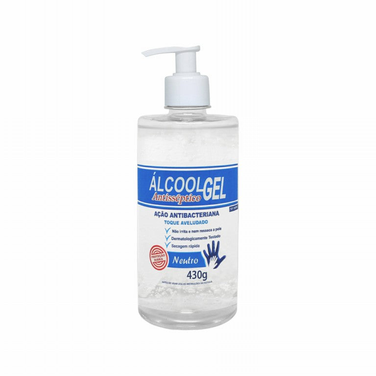 Alcool Gel Antisseptico JayLuc 430 g Neutro Com Valvula