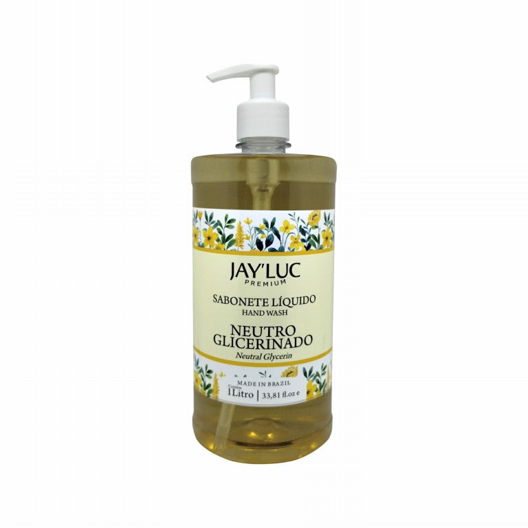 Sabonete Liquido JayLuc Plus 1 L Neutro Glicerinado C/Valvula