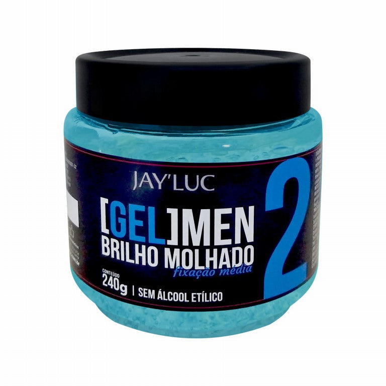 Gel JayLuc 240 g Nº 2 Azul Brilho Molhado Medio