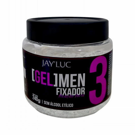 Gel JayLuc 240 g Nº 3 Incolor Fixador Forte