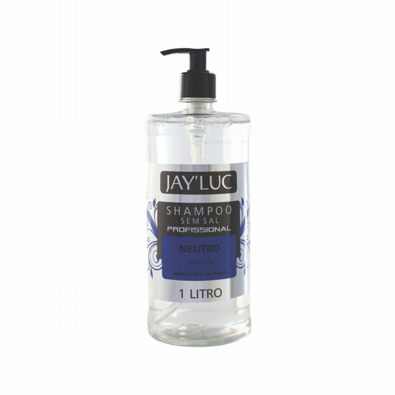 Shampoo Profissional JayLuc Plus 1 L Neutro Sem Sal C/ Valvula