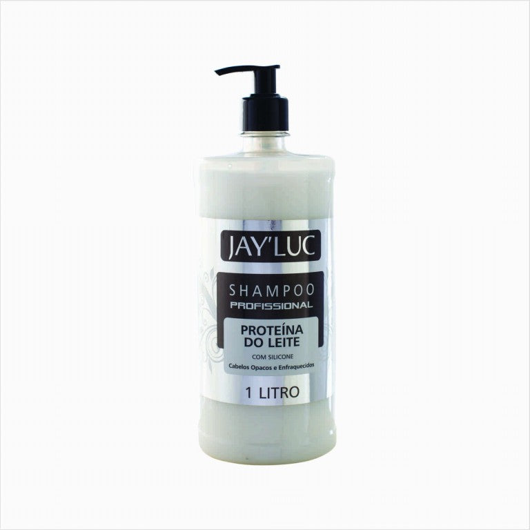 Shampoo Profissional JayLuc Plus 1 L Proteina do Leite C/ Valvula