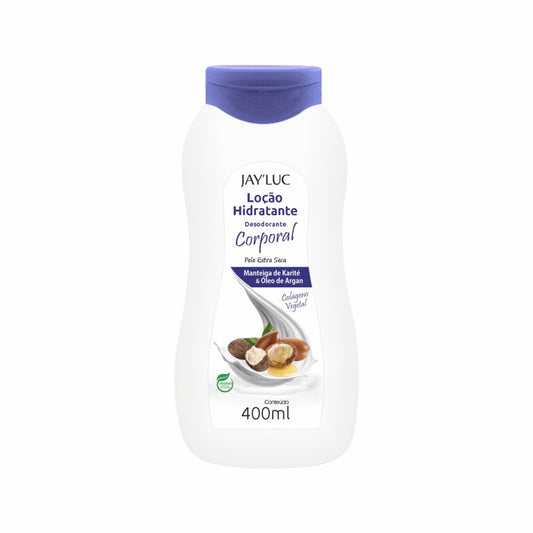 Loção Desod Corporal JayLuc 480 g Manteiga de Karite e Oleo de Argan