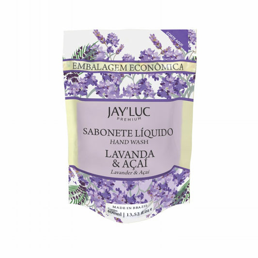 Sache Refil Sabonete Liquido JayLuc 400 ml Lavanda