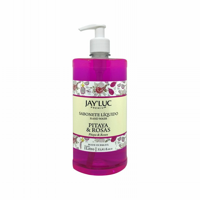 Sabonete Liquido JayLuc Plus 1 L Pitaya e Rosas C/ Valvula