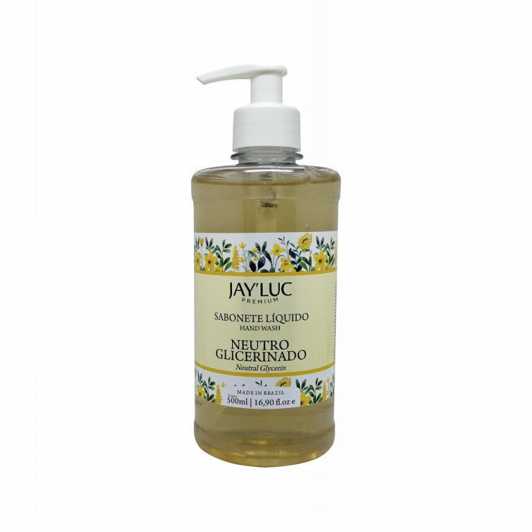 Sabonete Liquido JayLuc 500 ml Neutro Glicerinado C/ Valvula