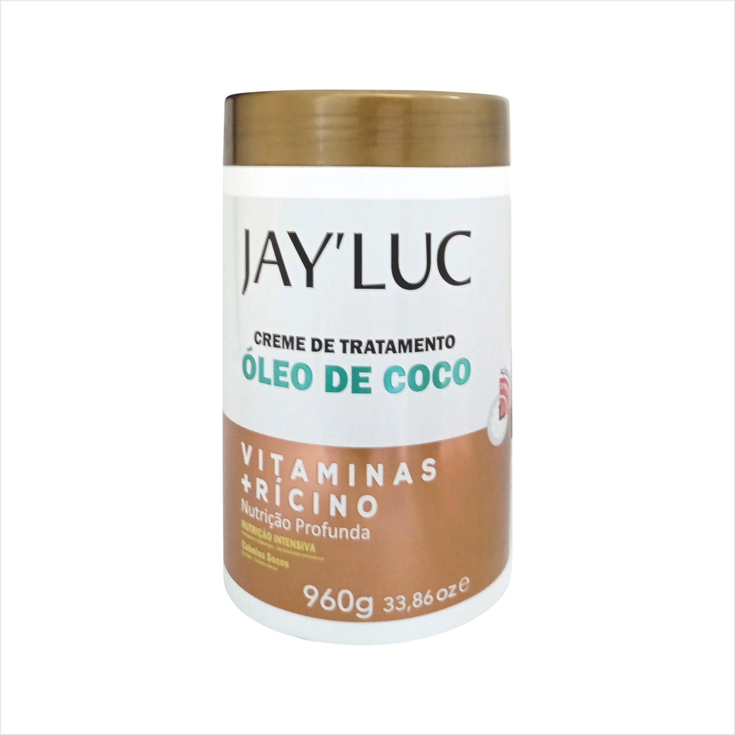Creme de Tratamento JayLuc 960 g Oleo de Coco