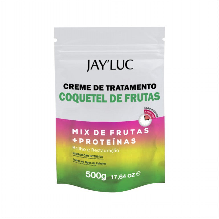 Sache Refil Creme Trat Capilar JayLuc 500 g Coquetel de Frutas