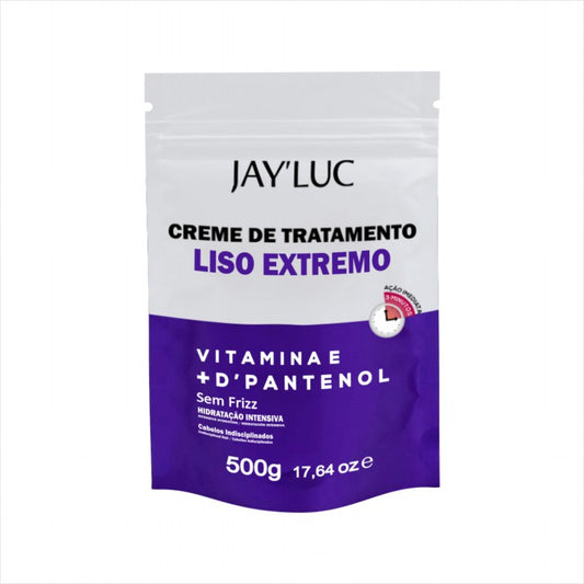 Sache Refil Creme Trat Capilar JayLuc 500 g Liso Extremo