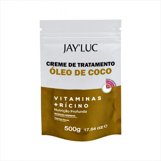 Sache Refil Creme Trat Capilar JayLuc 500 g Oleo de Coco