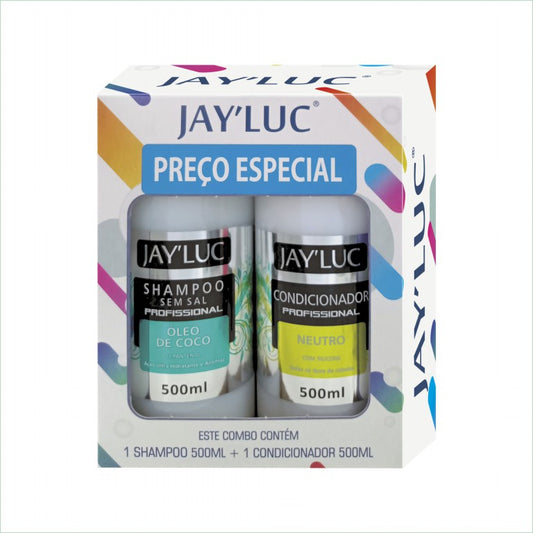 Combo Sh Prof. Óleo de Coco 500 ml + Cond Prof. Neutro 500 ml Sem Sal