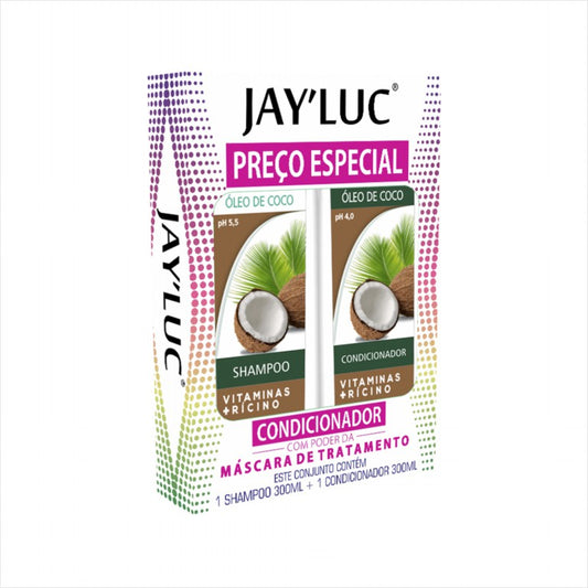 Kit JayLuc Shampoo 300 ml + Cond 300 ml Oleo de Coco