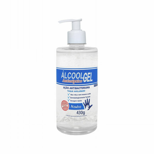 Alcool Gel Antisseptico JayLuc 430 g Neutro Com Valvula