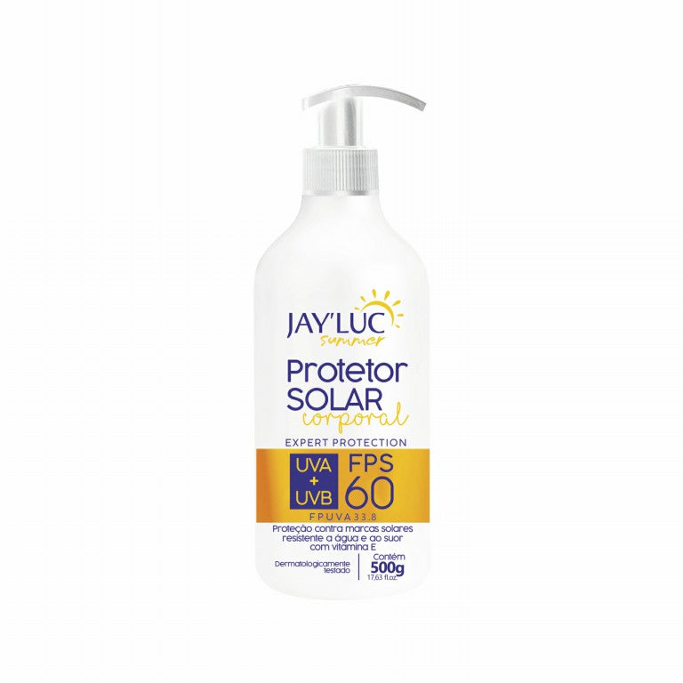 Protetor Solar Corporal JayLuc FPS 60 500 g c/Válvula Familia