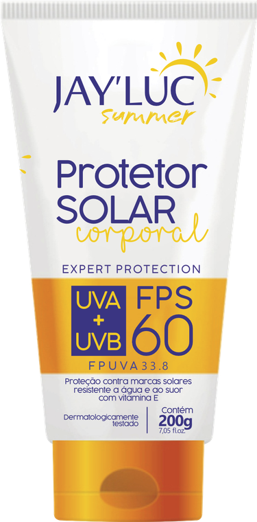 Protetor Solar Corporal FPS 60 Jay'Luc