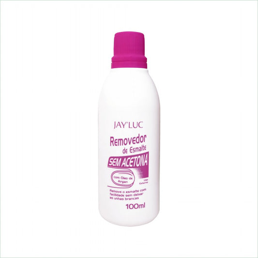 Removedor de Esmalte JayLuc 100 ml com Oleo de Argan Sem Acetona