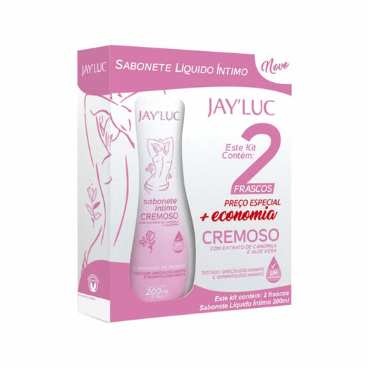 Kit JayLuc Sabonete Liquido Intimo Cremoso 200 ml
