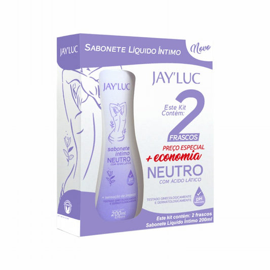 Kit JayLuc Sabonete Liquido Intimo Neutro 200 ml