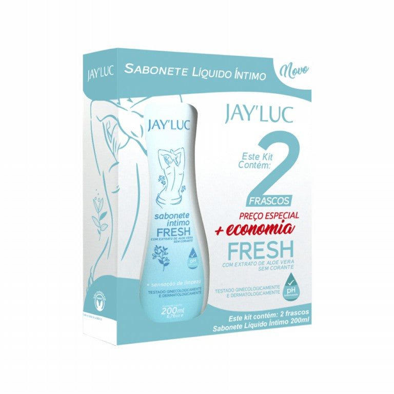 Kit JayLuc Sabonete Liquido Intimo Fresh 200 ml