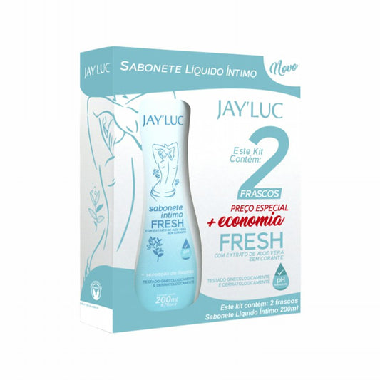 Kit JayLuc Sabonete Liquido Intimo Fresh 200 ml