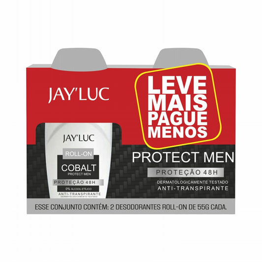 Kit Pack Promocional Desodorante Roll on JayLuc 55 g Cotton com 2 unid