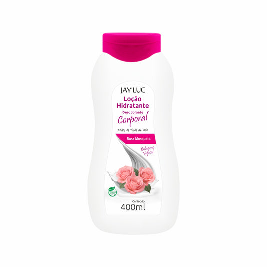 Loção Desodorante Corporal JayLuc 400ml Rosa Mosqueta