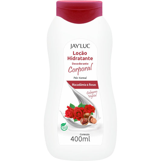 Loção Desod Corporal JayLuc 480 g Macadamia e Rosas